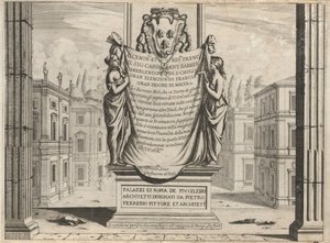 Palasser i Roma av de mest kjente arkitektene av Pietro Ferrerio