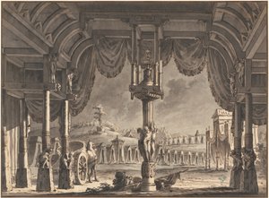 Scenografia unei tabere romane antice de noapte (recto)norvegian