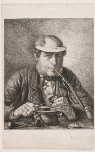 Portrett av kunstnerens far, medaljevinner F.C. Crohns av Pietro Købke Krohn