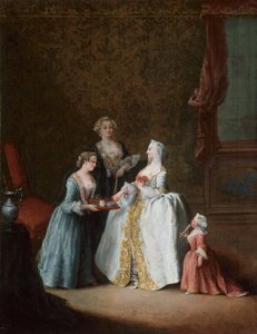 Lady at Her Toilette, sent på 1740-tallet. av Pietro Longhi