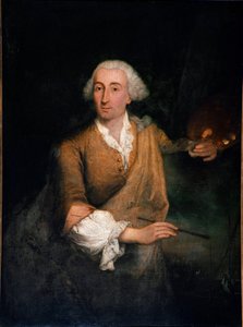Portrett av maleren Francesco Guardi (1712-1793) i en alder av 52 Maleri av Pietro Longhi (1702-1785) 1764 Søn. 132x100 cm Venezia, Ca 