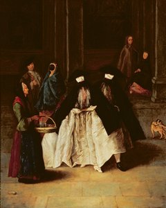 Parfymeselgeren (olje på lerret) (se også 166068) av Pietro Longhi