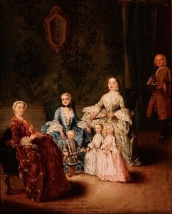 Sagredo-familien (olje på lerret) av Pietro Longhi