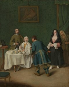 Fristelsen, 1746. av Pietro Longhi