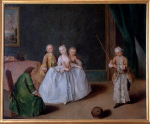 Spillet om potten (maleri, ca. 1760) av Pietro Longhi