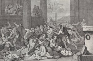 Massakren på de uskyldige, 1730-50. av Pietro Monaco