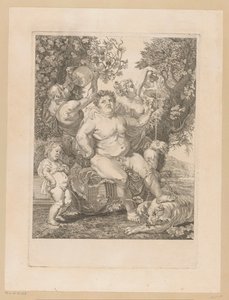 Bacchus på en vintønne av Pietro Peiroleri