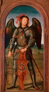 Polyptic of the Chartreuse of Pavia: "" Erkeengelen Michael"" Maleri av Pietro Vannucci dit il Perugino (The Perugin av Pietro Perugino