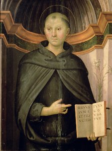 St. Nicholas av Tolentino av Pietro Perugino
