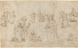 Hyrdenes tilbedelse av Pietro Perugino