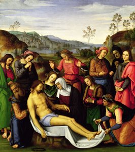 Kristi klagesang, 1495 av Pietro Perugino
