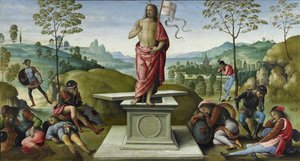 Oppstandelsen, 1496-1500 av Pietro Perugino