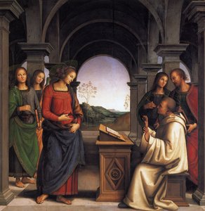 Sankt Bernhards syn av Pietro Perugino