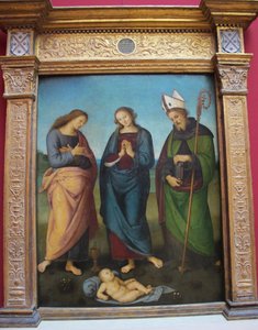 Tilbedelsen av barnet av Pietro Perugino