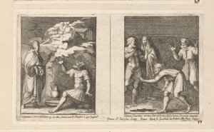 Pave Silvester helbreder Konstantin og Saint Helena finner det sanne korset Constantinus Lebra mundatus p un dies latuit cum B. Silvestro a quo baptiz (...) (tittel på objekt) Historie om keiser Konstantin (serietittel)