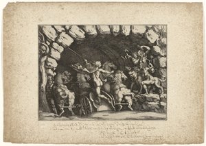 Pluto går inn i underverdenen av Pietro Sante Bartoli