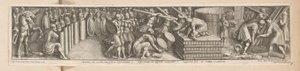 Soldater slo opp leir Constantinus, cum exercitu, ante Urbem Castra metatur (tittel på objekt) Historie om keiser Konstantin (serietittel)