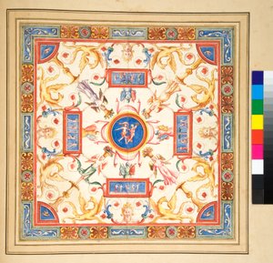Design for en takfreskomaleri av Pietro Santi Bartoli