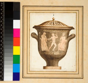 Etruskisk krater av Pietro Santi Bartoli