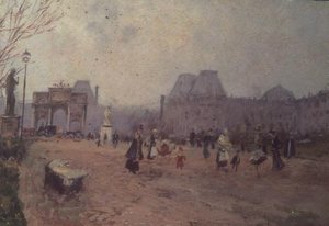 Utsikt over Tuileriene, Paris