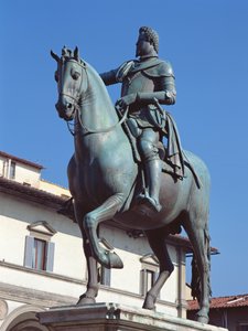 Monument til Ferdinando I de Medici, Piazza della SS Annunziata, Firenze, ca. 1602-08 (bronse)