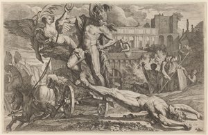 Achilles som drar kroppen til Hector