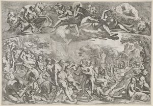 Allegory of Autumn Four Seasons (serietittel) av Pietro Testa