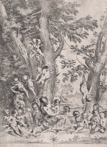 Nestekjærlighetens hage, ca.1631-37. av Pietro Testa