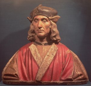 Henry VII, 1509-11 (malt terrakotta) av Pietro Torrigiano