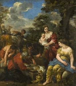 Laban søker sine idoler (olje på lerret) av Pietro da Cortona