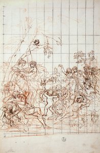 Studie for gullalderens freskomaleri av Pietro da Cortona