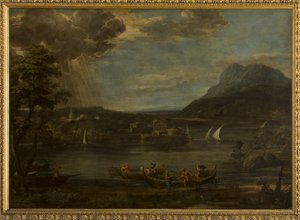 Landskap med Peters kall av Pietro da Cortona
