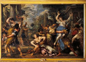 Bortføringen av Sabines-maleriet av Pietro da Cortona (Stone of Cortona) (Pietro Berrettini