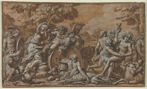 Bacchanal, 1600-tallet. av Pietro da Cortona