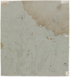 Skisse for Lot og hans døtre, 1600-tallet. av Pietro da Cortona