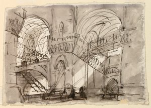 Scenedesign, Fengselsinteriør av Pietro di Gottardo Gonzaga