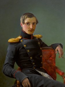 Portrett av Andrei Nikolaevich Karamzin 1814-1854, 1836.