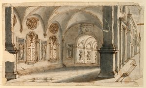 Scenedesign, innsiden av Apses av Pio Panfili