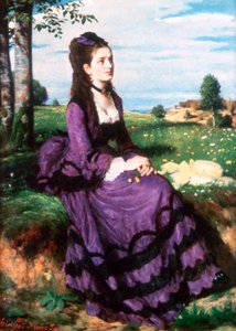 Dame i fiolett, 1874