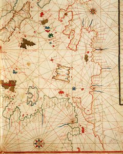 Peloponnes, fra portolan atlas bestående av seks kart, av Placido Caloiro og Francesco Oliva, Parchment. 1646.