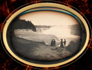 Daguerreotypi av Niagara Falls av Babbitt, ca. 1855 (daguerreotypi) av Platt D. Babbitt