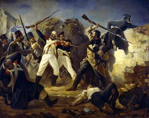 Grenaderen Leonty Korennoys heltedåd, 1846. av Polidor Ivanovich Babaev