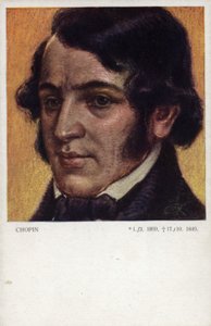 Frederic Chopin , polsk komponist og pianist (1810-1849) av Polish School
