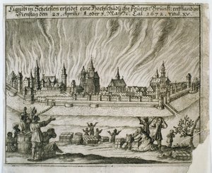 Legend of the Fire of the Two, 1672 av Polish School
