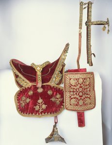 Paradesadel (tekstil, sølv og edelstener) av Polish School