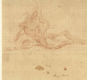 Liggende elvegud av Pompeo Batoni