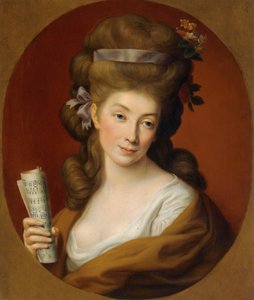 "" Portrait de la noble polonaise Izabela Lubomirska "" (Portrett av prinsesse Izabela Elzbieta Potocka, født Lubomirska (1736-1816)) Peinture de Pompeo Batoni (1708-1787) - 1780 - Olje på lerret Samling Dim 65. cmx Privat av Pompeo Girolamo Batoni