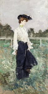 Kvinne alene; Signora a San Siro,