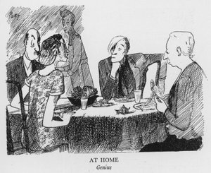 At Home, Genius (litho) av Pont