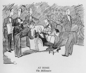 At Home, The Millionaire (litho) av Pont